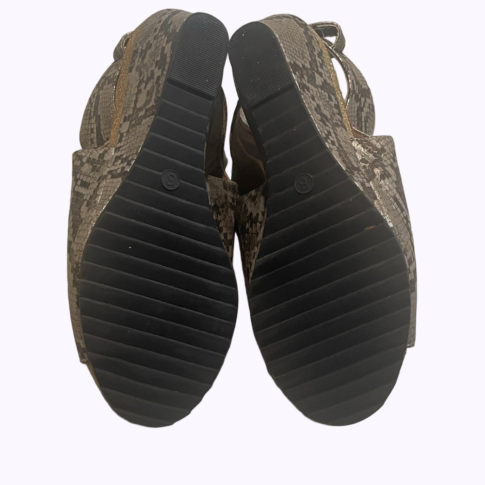Cork’s Calypso Snake Print Wedge Sandals - Picture 7 of 7